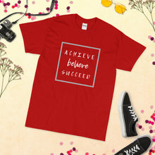 Load image into Gallery viewer, Achieve, Believe & Succeed Unisex T-Shirt