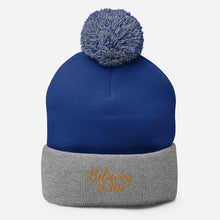 Load image into Gallery viewer, Pom-Pom Embroidered Beanie
