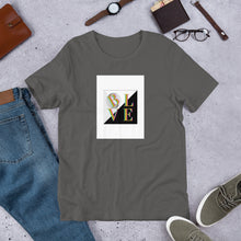 Load image into Gallery viewer, Block Believe w/Believing in Me on back-Short-Sleeve Unisex T-Shirt