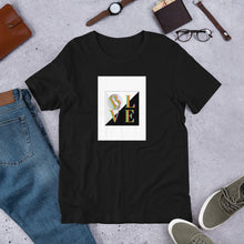 Load image into Gallery viewer, Block Believe w/Believing in Me on back-Short-Sleeve Unisex T-Shirt