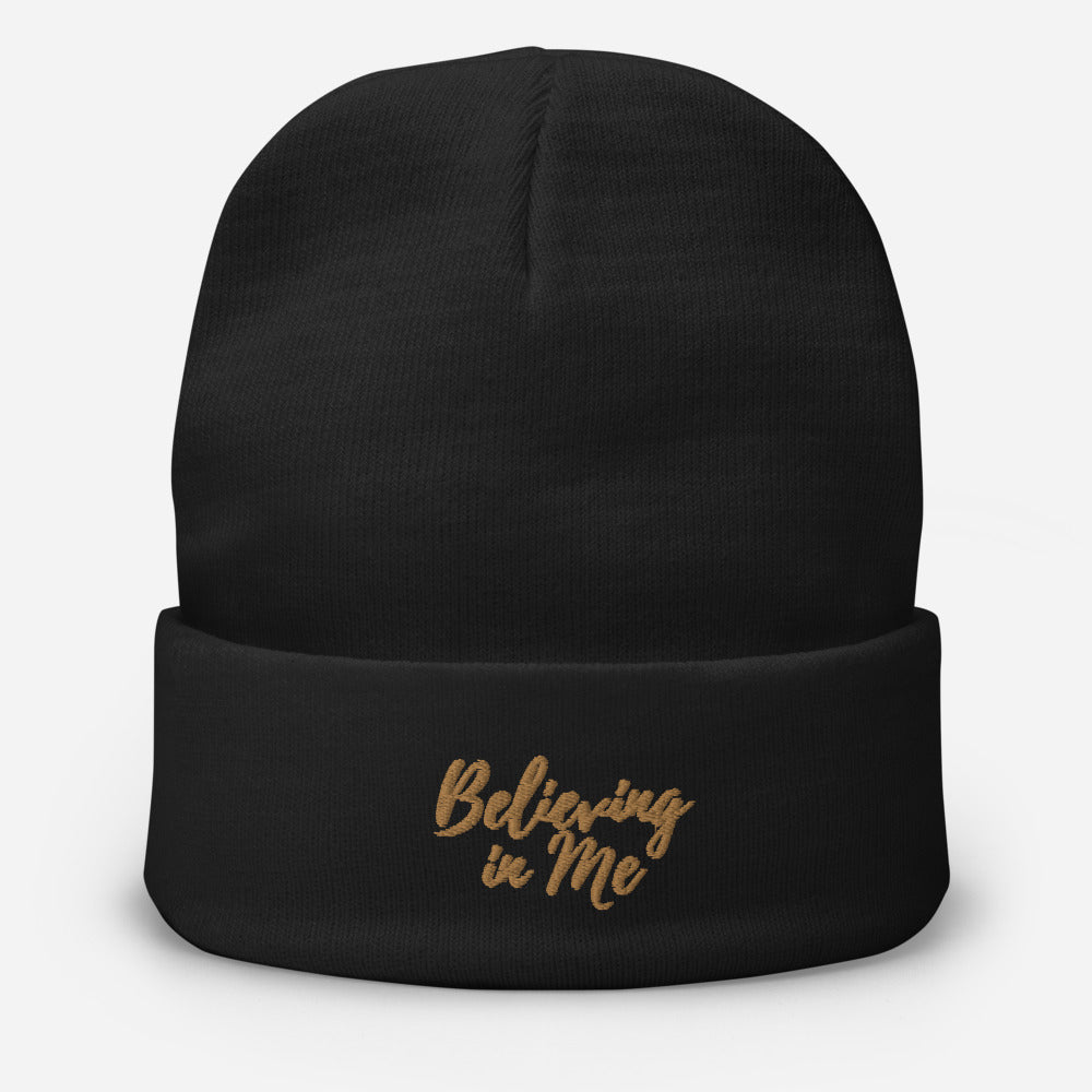 Believing in Me Embroidered Beanie